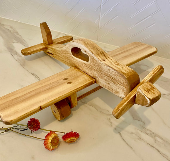 Handmade Timber Plane - Rustic