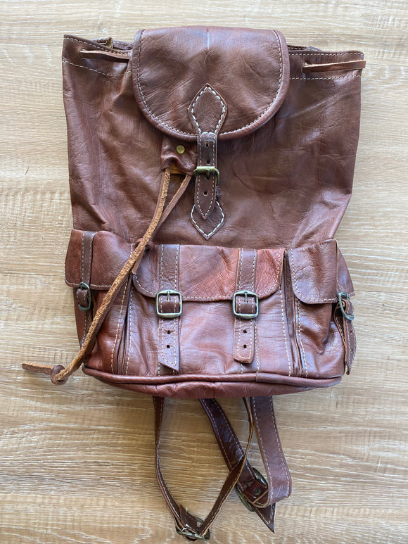 Leather Backpack - Second Time Around