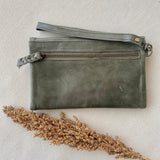 Soft Leather Wallet/Purse - Vintage Moss