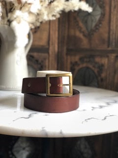 Robbie Leather Belt - Vintage Brown